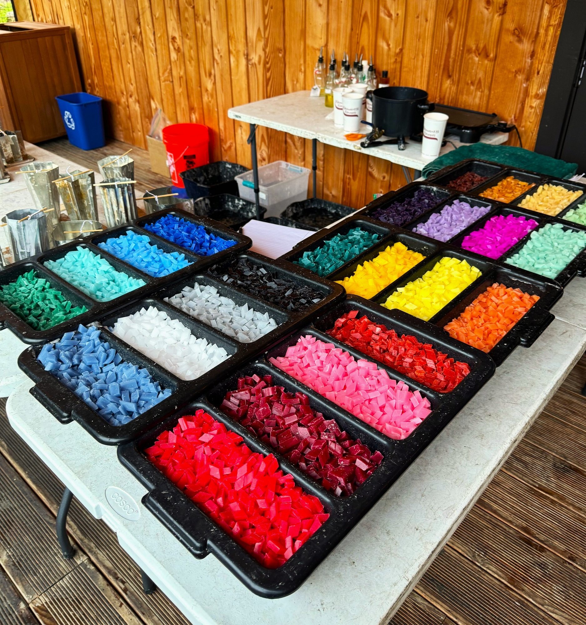 Candle Making Set Up 6.22.25